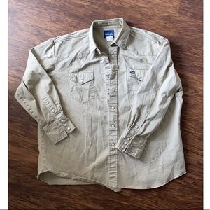 Men’s Wrangler Workshirt Khaki XXL